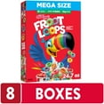 thumbnail image 3 of (8 pack) Kellogg's Froot Loops Original Breakfast Cereal, Good Source of Fiber, Mega Size, 24.7  oz, 3 of 32