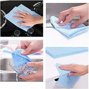 Kjislet Reusable Handi Wipes Disposable Cleaning Towels Dish Towels and Dish Cloths,Handy Cleaning Wipes, 50Count/Pack,Blue
