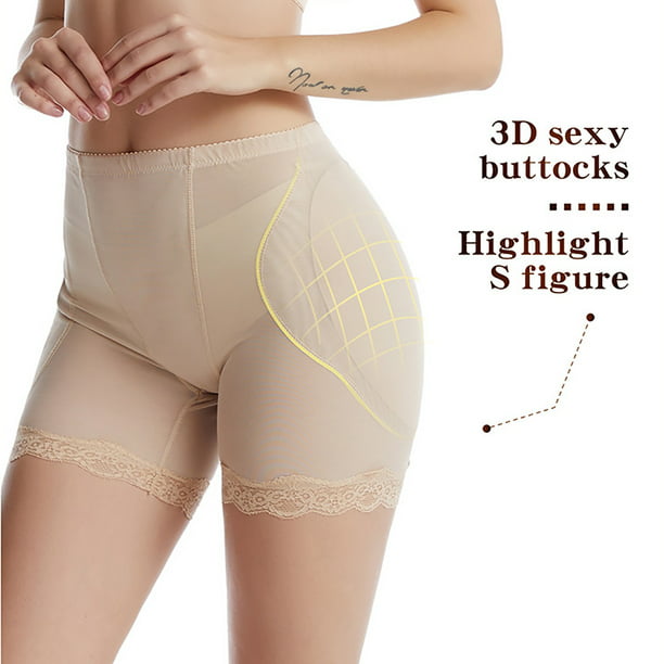 nsendm Female Underpants Adult High Cut Lace Panties for Women Women's High  Waist Belly Lifting Hip Breathable High plus Size Silk Long Underwear(A