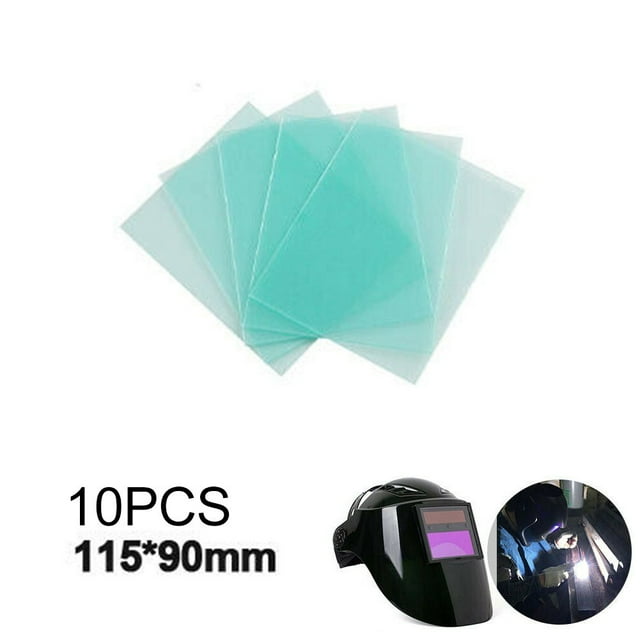 Lefu 10Packs Plaque de Lentille de Protection de Soudure de PC Clair pour le Masque de Casque de Soudure