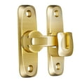 thumbnail image 2 of Cerradura para puerta corrediza de granero con pestillo abatible de 90 degree y 180 degree Oro brillante, 2 of 9