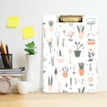 thumbnail image 2 of FORMRS Acrylic Clipboard with Low Profile Clip Standard A4 Letter Size, 12.5" x 9", Green Garden Pattern, 2 of 8