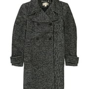 Michael Kors Womens Wool Blend Coat, Black, 10