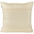 thumbnail image 3 of Northlight 20" Black and Cream Textured Block Handloom Woven Outdoor Square Throw Pillow, 3 of 5
