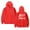 Red, variant on Josiah Queen Jesus Is Coming Back Soon Hoodies Women Men Casual Long Sleeve Sweatshirt Clothes