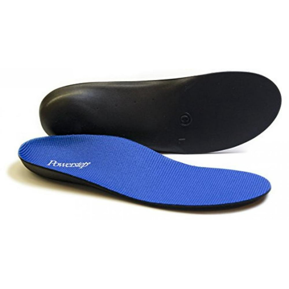Powerstep Full Length Orthotic Shoe Insoles Original Blue/Black, Men's