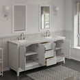 thumbnail image 5 of Water Creation Elizabeth 72" Wood Double Bathroom Vanity in White/Chrome, 5 of 5