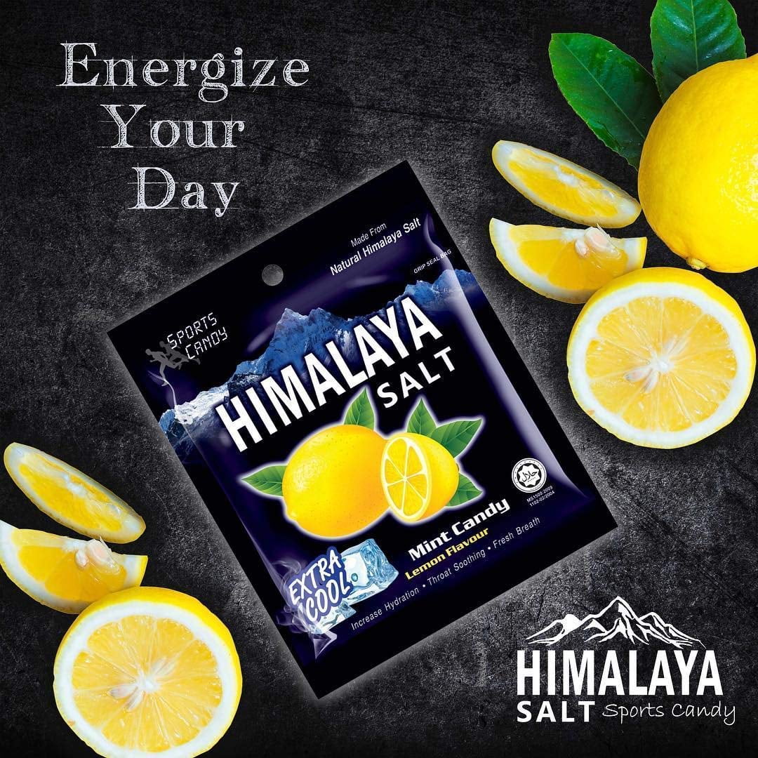 Big Foot Natural Himalaya Salt Mint Candy - Lemon Flavour ( 24 Pcs )