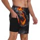 thumbnail image 2 of Fotbe Molten Lava Abstract Flow Traje de Baño para Hombre – Shorts de Natación de Secado Rápido con Forro y Bolsillos-X-Large, 2 of 6