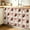 Light Beige Dark Brown, variant on Black Botanical Cabinet Curtain 28"Wx35"L, Dustproof Under Sink Skirt with Self Adhesive Tape, Watercolor Summer Botanical Cabinet Curtain Cover for Bathroom Vanity, Kitchen Sink, Laundry Room