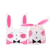 10PCS Gifts Bunny Ear Party Supplies Biscuit Package Rabbit Cookie Bags Candy Bag Easter Rabbit 5
