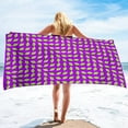 Abstract Art Grid Microfiber Natural Beach Towel Sand Free Beach Towels