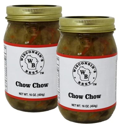 Wisconsin's Best Chow Chow, 16 Oz Jar, 2 Ct. The Souths Most Famous Relish. Great with your favorite comfort foods!