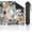 Multi 7-1, variant on Mahjong Mat for Table Fun Hand Drawn Halloween Seamless Cats Hats Bats Decoration 31.5" x 31.5" Non-Slip Noise-Reducing Game Mat Premium Mahjong Accessories for Poker Dominoes Board Games