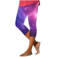 thumbnail image 3 of DDAPJ pyju Capri Leggings for Women 2025 Trendy Summer Cropped Pants Elastic Waist Slim Fit Yoga Bottom Pants Trendy 3D Print Casual Workout Capris Clearance Sale Multicolor M, 3 of 6
