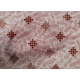 thumbnail image 4 of oneOone Cotton Cambric Dark Red Fabric Geometric Texture Craft Projects Decor Fabric Printed By The Yard 42 Inch Wide, 4 of 4