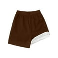 thumbnail image 2 of Toddler Swim Trunks Kids Toddler Boys Solid Color Quick Dry Swim Trunks with Compression Liner Stretch Swim Shorts Boys Rash Guard Brown 10 Years-12 Years, 2 of 3