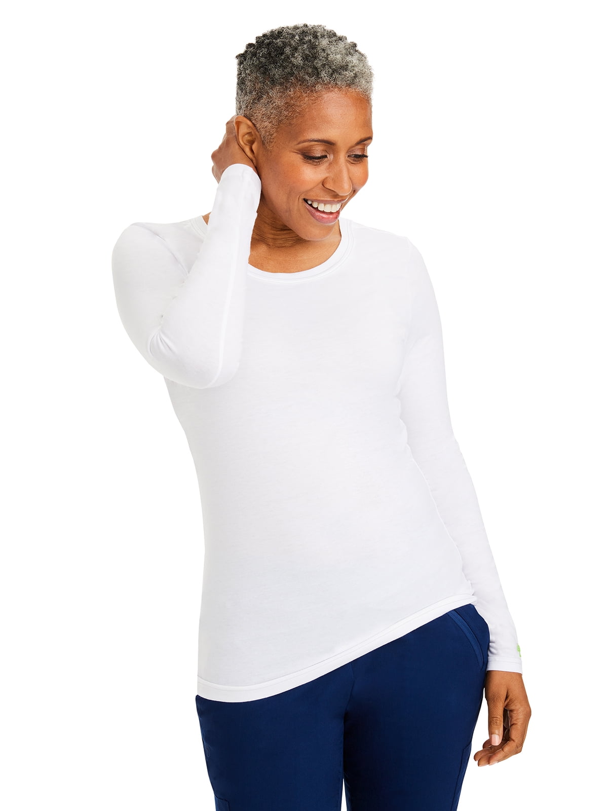 white long sleeve shirt for under scrubs