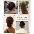 thumbnail image 4 of AWAYTR 6 PCS Oval Flat Hair Claw Clips for Women, Medium French Clips with Strong Grip, Non Slip Hair Clips for Thick & Thin Hair, 4 of 7