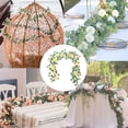 thumbnail image 5 of Simulación de enredaderas de hojas, simulación de enredaderas de eucalipto, decoración de mesa para el hogar de bodas, 5 of 5