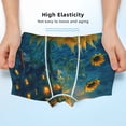 thumbnail image 3 of Yiaed Sunflower Castle Starry Sky Print Boys' Boxer Briefs Cotton Casual Stretch Comfort Boys Boxers - Kids Boxer Briefs Underwear for Boys (6-18)-X-Large, 3 of 5