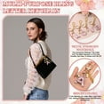 thumbnail image 3 of Uxcell Initial Letter Keychain for Women, Cute Letter Keychains Bling Heart Butterfly Star Charm Pink Letter K, 3 of 7