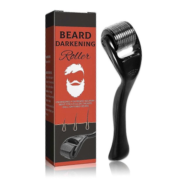 Beard Thick Roller Strong Fibrous Roots Moisturizing Soft Bright Men Nourishing Thick Growth Beard Comb