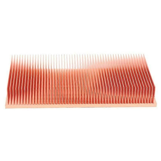 Pure Copper Heatsink 100X50x15mm Skiving Fin Heat Sink Radiator For Electronic RAM Chip LED VGA Cooling Cooler
