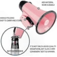 thumbnail image 4 of Voice Amplifier Megaphone with Siren Alarm, Portable PA Speaker, 25W Power, Compact Design for Outdoor Events & Emergencies, 4 of 5