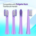thumbnail image 2 of xianlin-Toothbrush Replacement Heads Compatible with Colgate Hum Electric - Brush Heads Compatible with Colgate 360 Power Charcoal/Deep Clean Battery Powered Toothbrush, 8 Count, Purple, 2 of 4