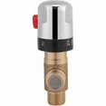 thumbnail image 2 of Brass Thermostatic Mixer Tap 15mm Fixed Temperature Faucet for Kitchen Bathroom Basin G1/2 35-45, 2 of 4