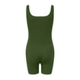 thumbnail image 5 of Mqqzkk Women Workout Rompers Seamless Romper Yoga Ribbed Tank Tops jumpsuits Sleeveless Exercise Romper, 5 of 5