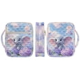 thumbnail image 2 of ZUXONGSY Elephant Hydrangea Butterfly Print Bible Case for Women Quilted Bible Carrier Sturdy Scripture Bag with Handle Journal Case for ChuZU, 2 of 7