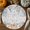 Gray, variant on Orange Blue Fall Round Braided Placemats Set of 8, Thanksgiving Botanical Floral Vintage Heat Insulation Place Mats Washable Non-Slip Table Mats for Kitchen Dining Party, 15 Inches