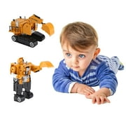 Transformation Toys, Excavator Style Vehicle Car Toys Kids Transforming Robot Transformation Toy