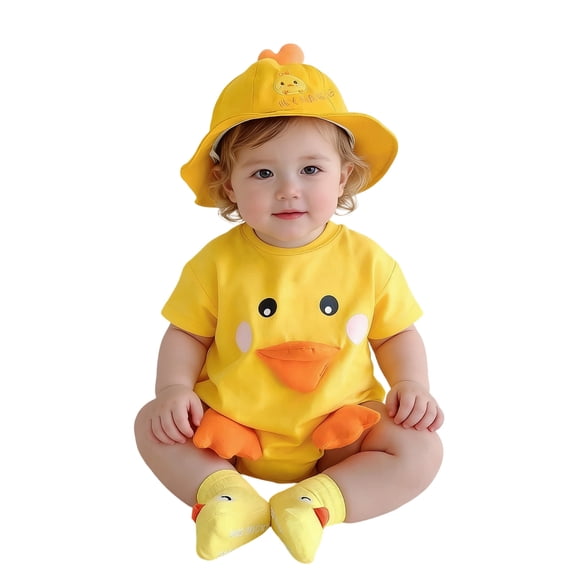 Bodysuits 3 Pack Cute Cartoon Graphic Triangel Romper Boys Girls Clothes
