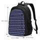 thumbnail image 5 of Fotbe Purple and Blue Squares Mochila con Estampado y Puerto USB para Hombre y Mujer, Mochila Antirrobo, Mochila de Viaje, Mochila Escolar, Mochila Universitaria, 5 of 7