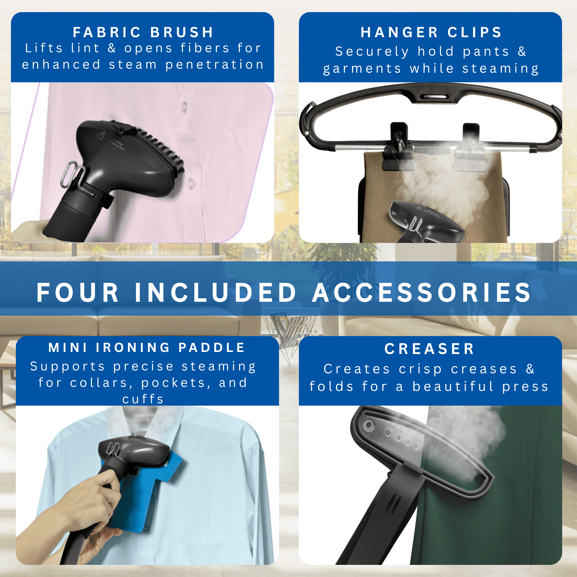 SALAV Pro Series Garment Steamer with Dual Bars & Foot Pedal Controls
