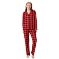 thumbnail image 4 of SYNPOS Christmas Family Matching Pajamas Long Sleeve Pj Set Festival Party Sleepwear with Button, 4 of 12