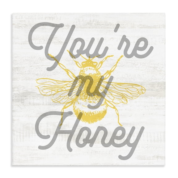 Stupell Industries French Country My Honey Country Phrase Canvas Art, 17 x 17, by Lil' Rue