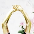 thumbnail image 4 of Guantes largos Hugo metálicos para Dance Opera Cosplay 53cm Oro, 4 of 8