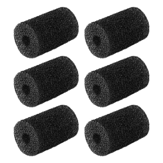 Pool Cleaner Tail Scrubber Replacement, Sweep Pool Cleaner Parts, Black Backup Filter Accessory, Compatible Scrubber for Multiple Pool Cleaner Models,6 Pcs