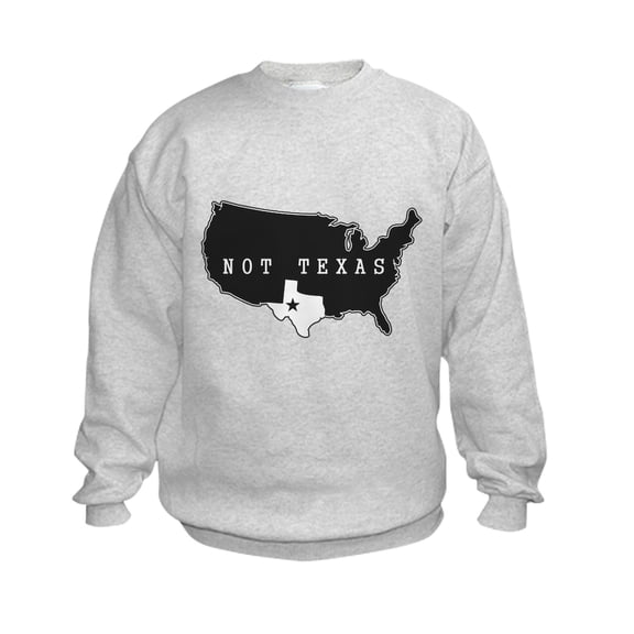 CafePress - Not Texas Sweatshirt - Kids Sweatshirt, Youth Crew Neck Sweatshirt