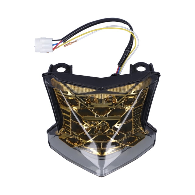 Conjunto de luz trasera LED para motocicleta Posición trasera Indicador de señal de giro Modificación adecuada para KAWASAKI NINJA650 2017-2019Oro
