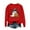 Red-Halloween Shirts, variant on Jsaierl Women's Halloween Sweatshirts Plus Size Pumpkin Ghost Graphic Sweatshirt Classic Crewneck T-shirt Long Sleeve Tunic Pullover Tops Halloween Party Supplies