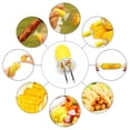 thumbnail image 4 of Brochetas para mazorcas de maíz, 12 piezas, soporte para mazorcas de maíz, accesorios para barbacoa, tenedores para comida y fruta, 4 of 5