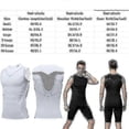 thumbnail image 5 of Chaleco corrector de postura para hombre, camiseta sin mangas moldeadora iónica blanca S, 5 of 5