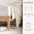 thumbnail image 3 of CHITA King Size Upholstered Platform Bed Frame with Headboard Boucle Fabric Style,Oatmeal, 3 of 11
