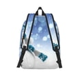 thumbnail image 3 of Fuzoiu Christmas Snowman In The Snow Print Canvas Backpack,Lightweight Travel Daypack,School Backpack Purse for Women Men, Casual Aesthetic Backpack, 3 of 5