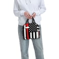 thumbnail image 4 of Defioc Firefighters USA Flag Print Lunch Box,Lunch Bag for Women Men Reusable Insulated Lunch Tote for Work/Office/Picnic/Travel, 4 of 6